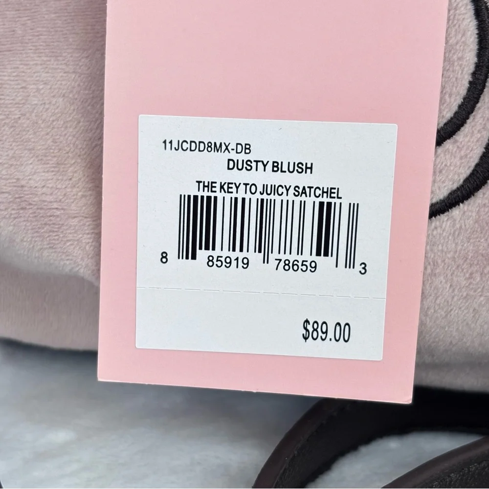 JUICY COUTURE The Key To Juicy Pink Satchel Handbag--NWT - Picture 9 of 15